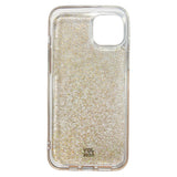 iPhone 15 Plus Joy Case Hybrid Glitter Skal - Genomskinligt / Guld