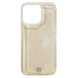 iPhone 15 Pro Max Joy Case Hybrid Glitter Skal - Genomskinligt / Guld