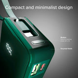 SBS - 20W LCD PowerBank m. 1x USB-A & 1x USB-C - 10.000 mAh - Grön