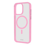 SBS iPhone 16 Pro Max Mag Frame Skal - MagSafe Kompatibel - Genomskinlig / Rosa