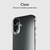 iPhone 16 SBS Skinny Skal - Transparent