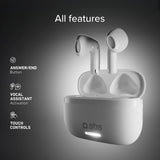 SBS Air Space True Wireless In-Ear Hörlurar med Active Noise Cancelling - Vit