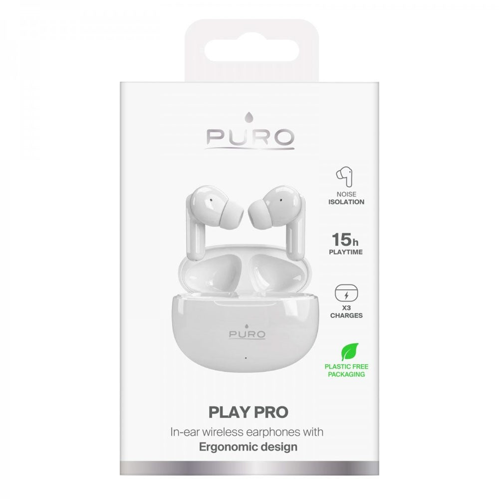 Puro Play Pro True Wireless Hörlurar - In-Ear - Vit