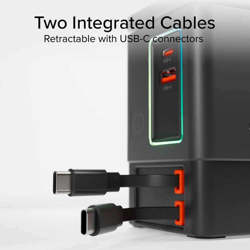 SBS 6-i-1 Trådlös Laddningsdocka - MagSafe Kompatibel - Svart