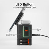 SBS 6-i-1 Trådlös Laddningsdocka - MagSafe Kompatibel - Svart