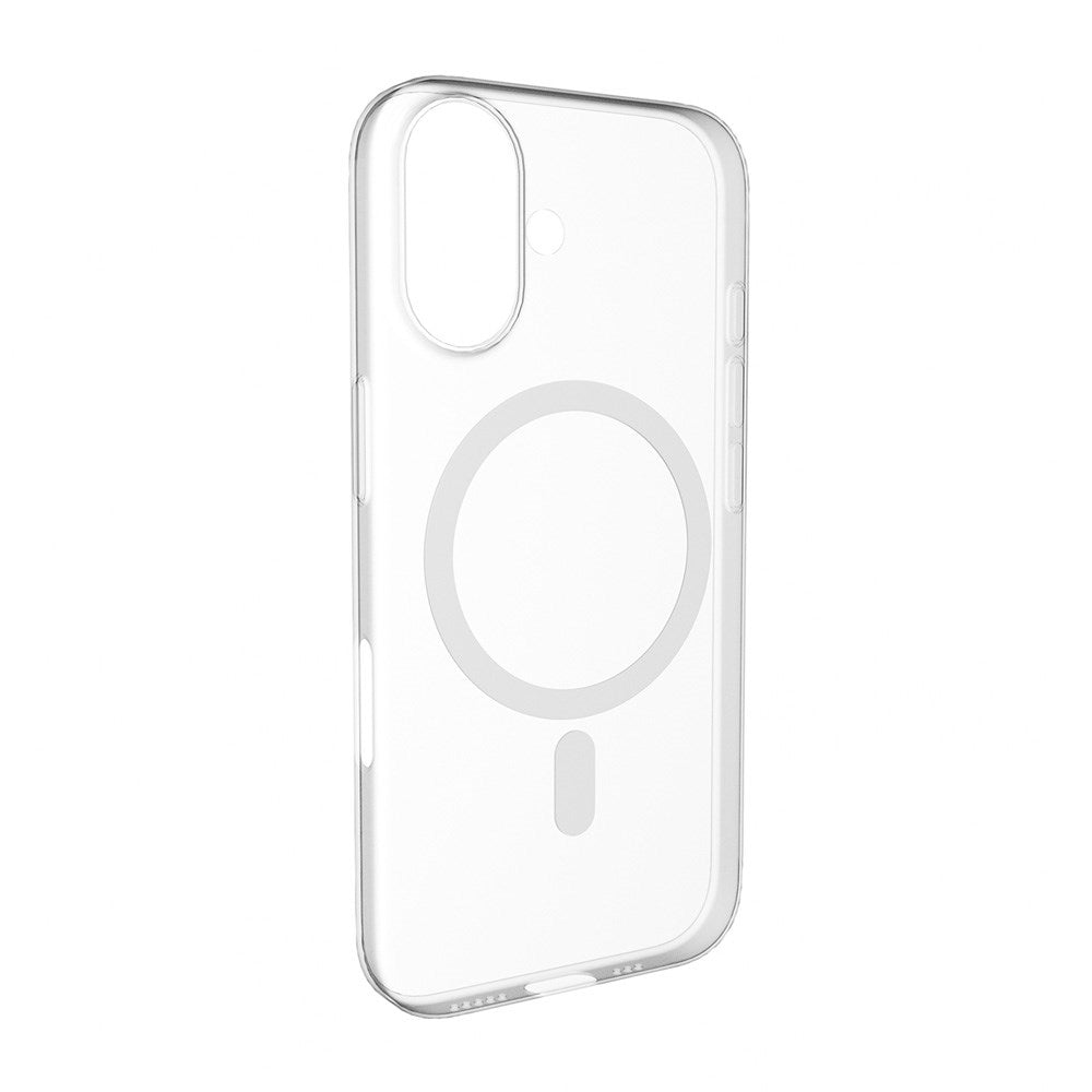 iPhone 17 PURO LITE MAG Hybrid Skal - MagSafe Kompatibel - Genomskinlig / Vit