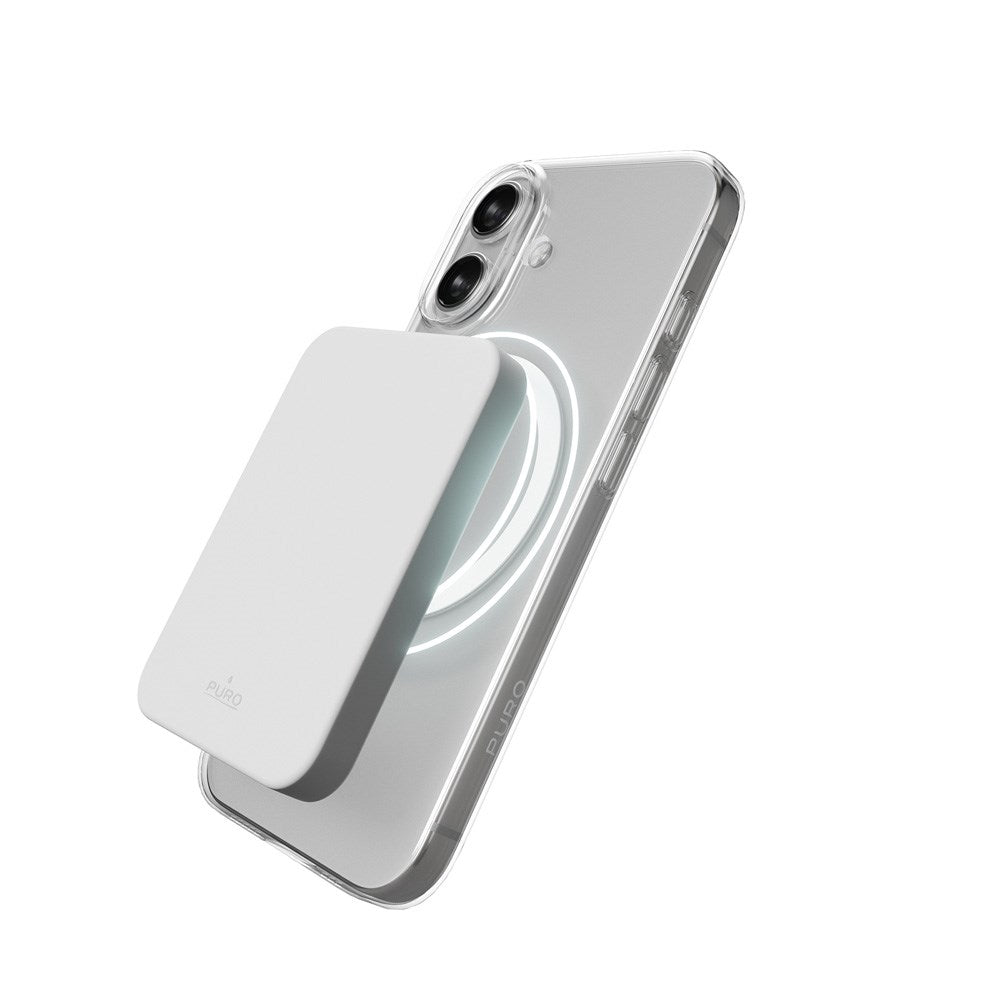 iPhone 17 PURO LITE MAG Hybrid Skal - MagSafe Kompatibel - Genomskinlig / Vit