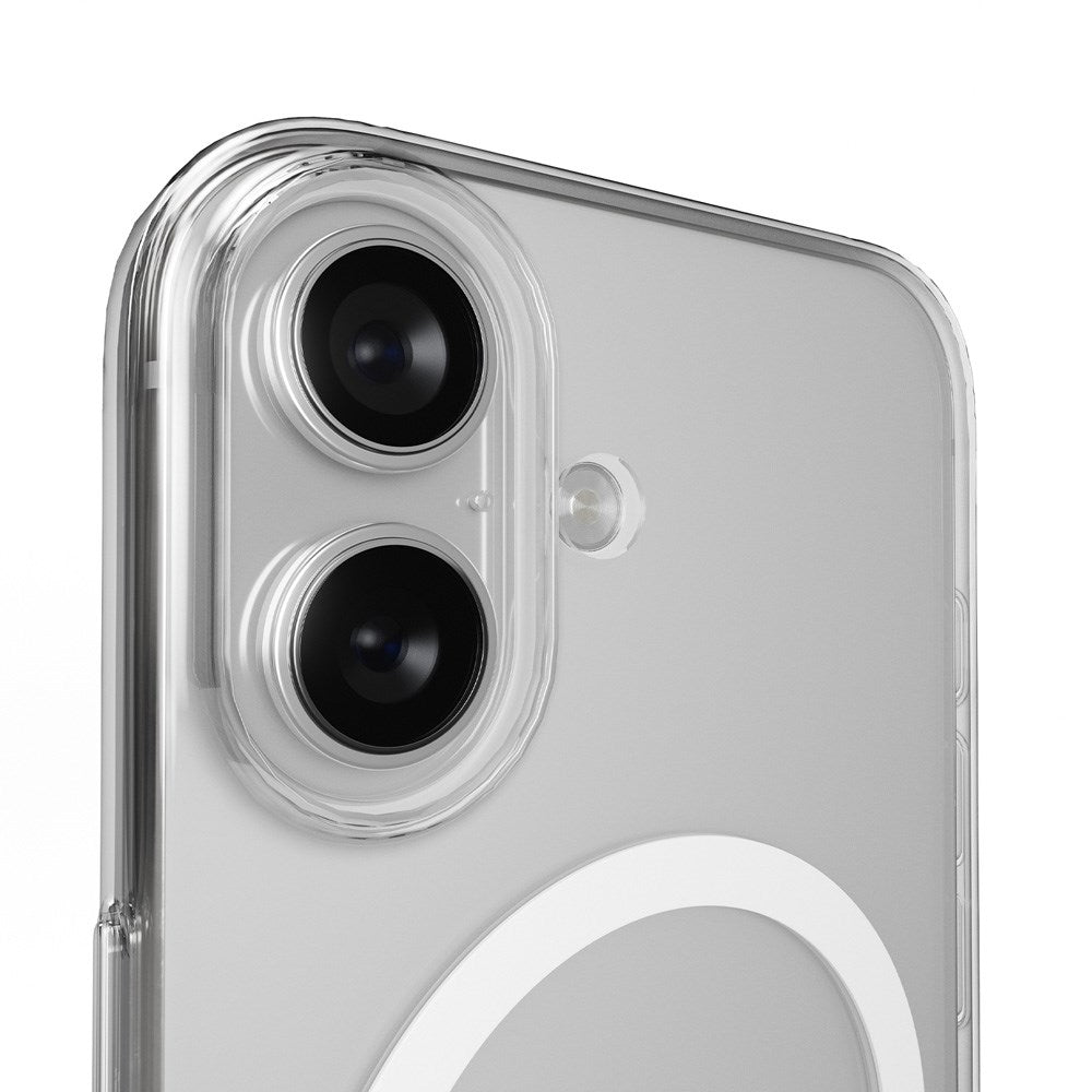iPhone 17 PURO LITE MAG Hybrid Skal - MagSafe Kompatibel - Genomskinlig / Vit