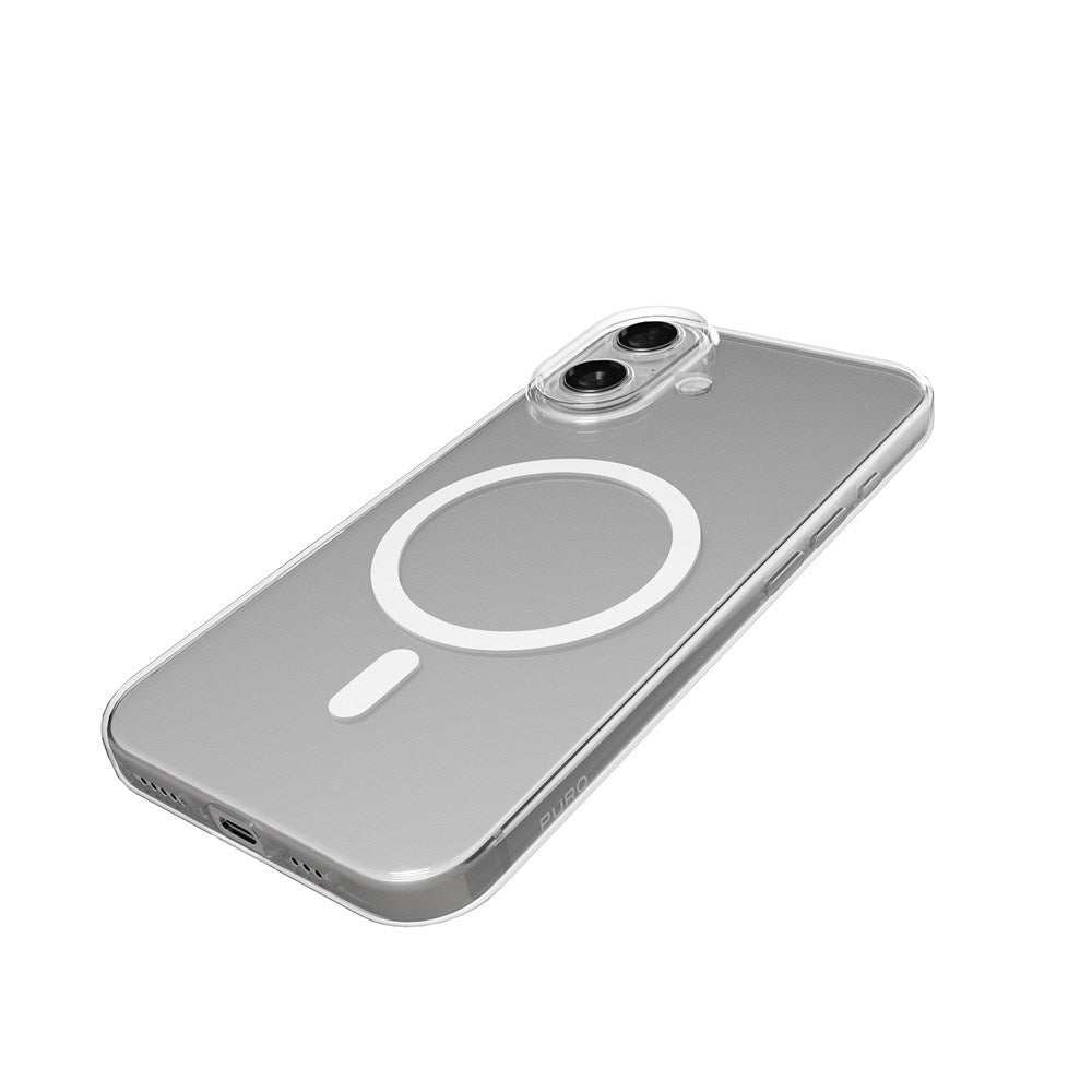 iPhone 17 PURO LITE MAG Hybrid Skal - MagSafe Kompatibel - Genomskinlig / Vit
