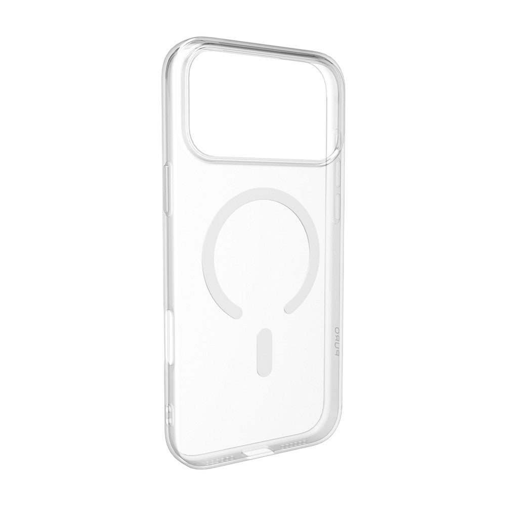 iPhone 17 Pro Max PURO LITE MAG Hybrid Skal - MagSafe Kompatibel - Genomskinlig / Vit