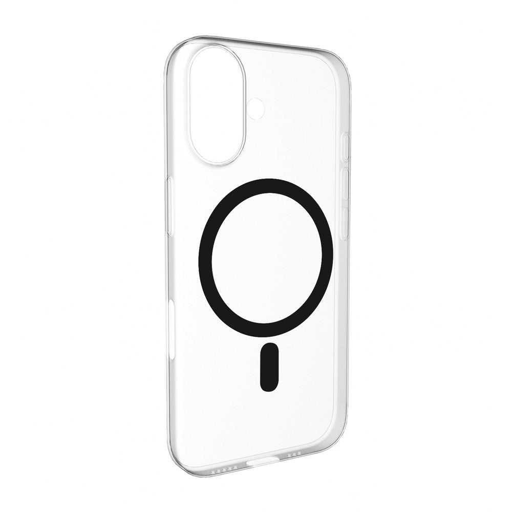 iPhone 17 PURO LITE MAG Hybrid Skal - MagSafe Kompatibel - Genomskinlig / Svart