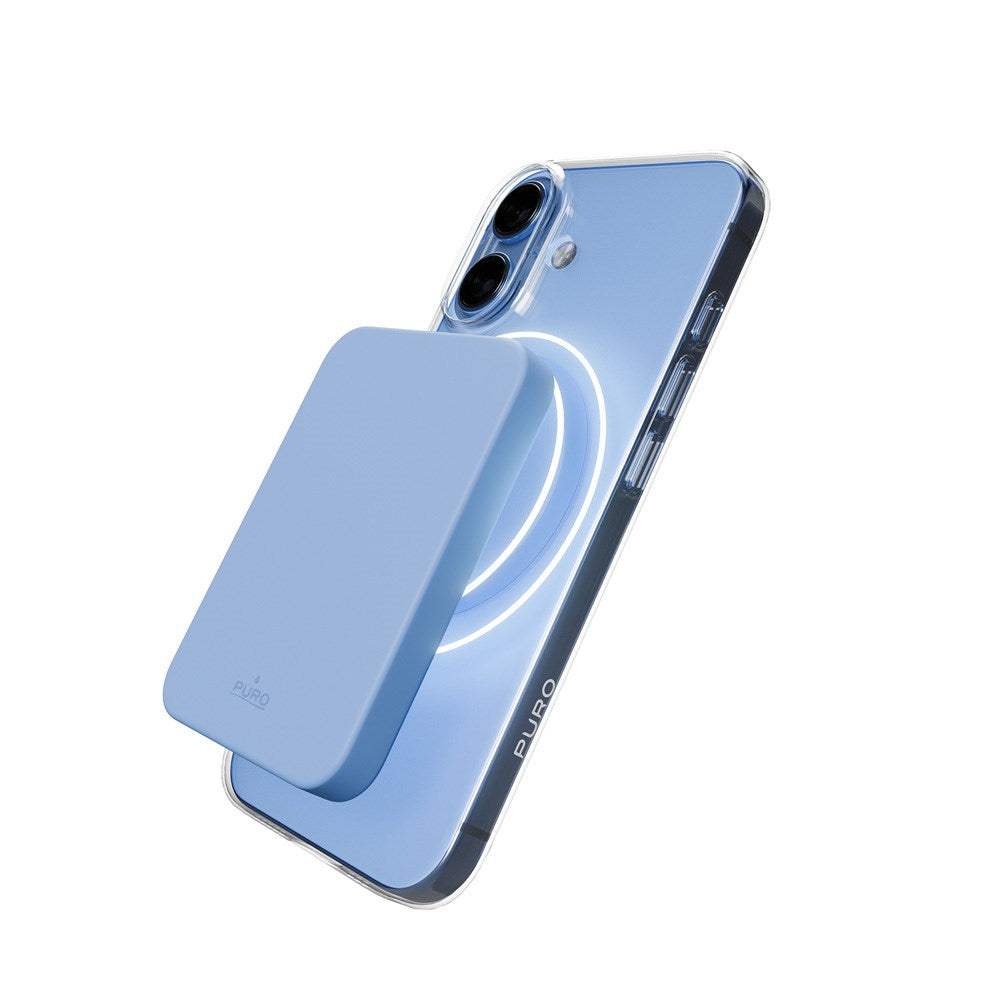 iPhone 17 PURO LITE MAG Hybrid Skal - MagSafe Kompatibel - Genomskinlig / Blå
