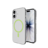iPhone 17 PURO LITE MAG Hybrid Skal - MagSafe Kompatibel - Genomskinlig / Grön