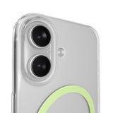 iPhone 17 PURO LITE MAG Hybrid Skal - MagSafe Kompatibel - Genomskinlig / Grön