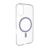 iPhone 17 PURO LITE MAG Hybrid Skal - MagSafe Kompatibel - Genomskinlig / Lila