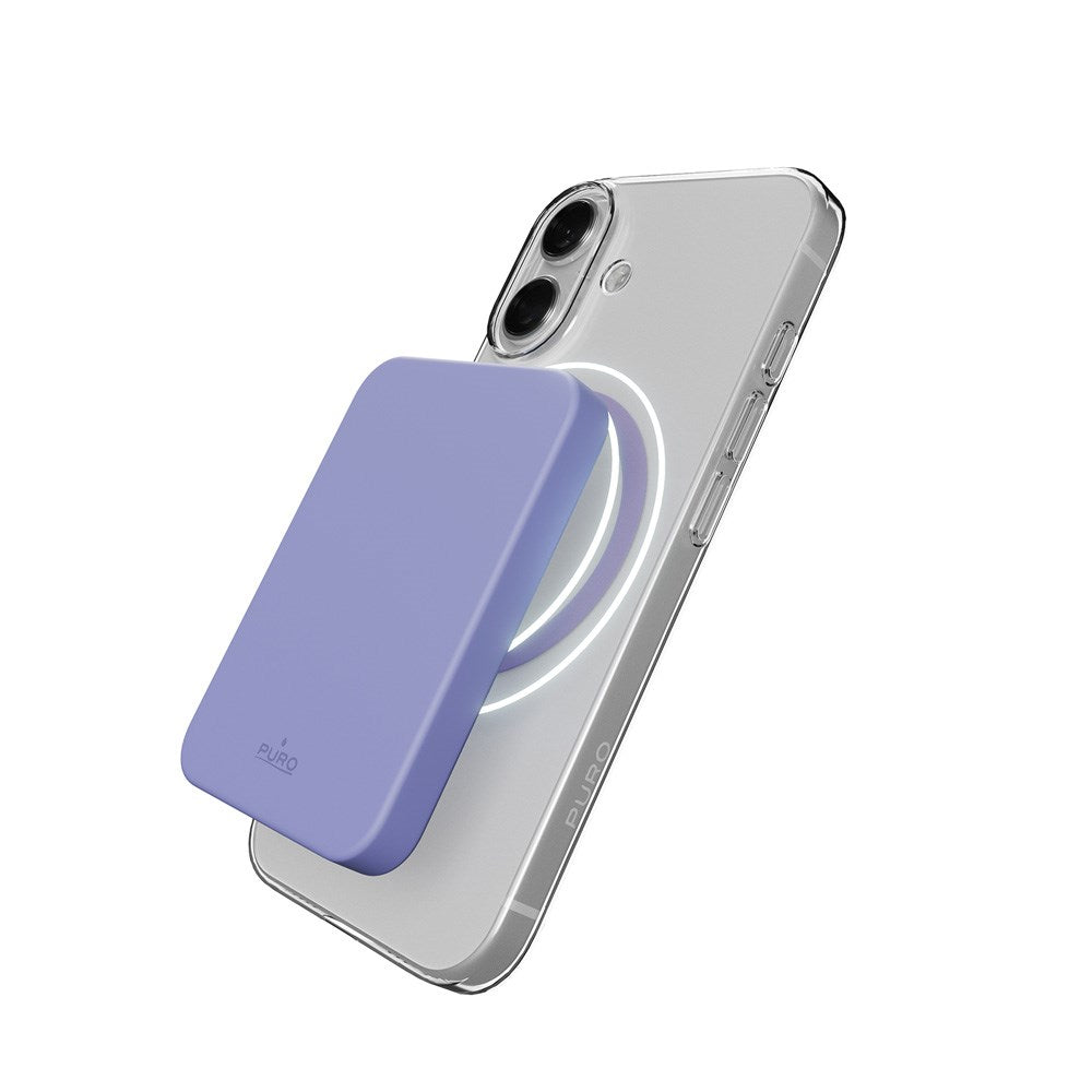 iPhone 17 PURO LITE MAG Hybrid Skal - MagSafe Kompatibel - Genomskinlig / Lila