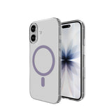 iPhone 17 PURO LITE MAG Hybrid Skal - MagSafe Kompatibel - Genomskinlig / Lila