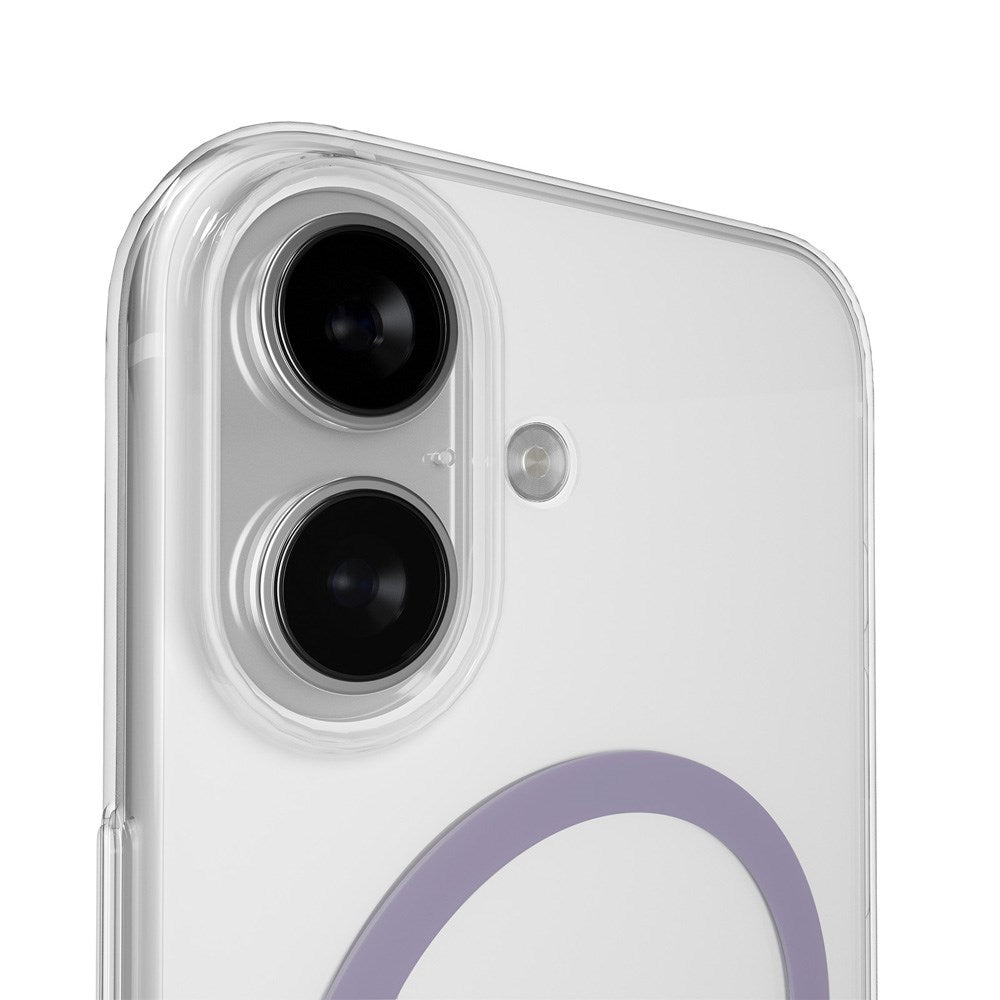 iPhone 17 PURO LITE MAG Hybrid Skal - MagSafe Kompatibel - Genomskinlig / Lila