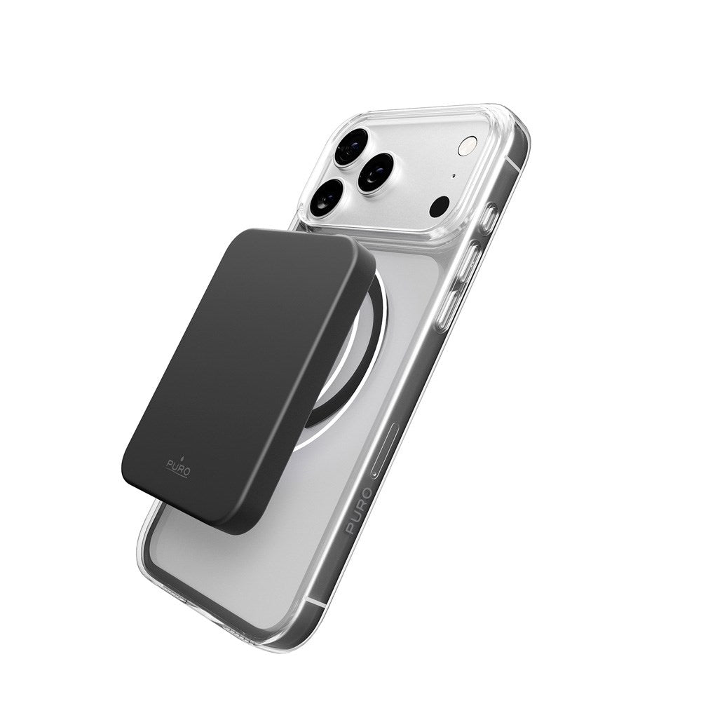 iPhone 17 Pro Max PURO LITE MAG Hybrid Skal - MagSafe Kompatibel - Genomskinlig / Svart