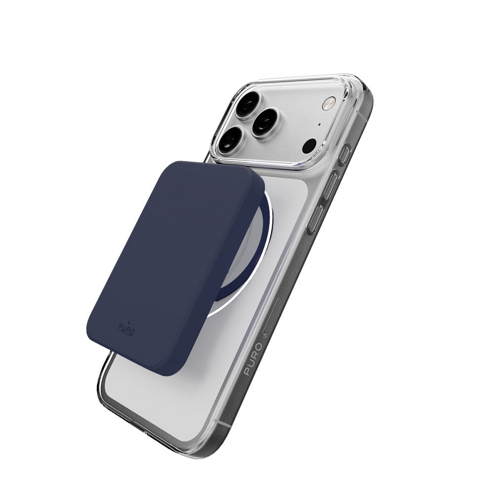 iPhone 17 Pro Max PURO LITE MAG Hybrid Skal - MagSafe Kompatibel - Genomskinlig / Blå