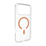 iPhone 17 Pro Max PURO LITE MAG Hybrid Skal - MagSafe Kompatibel - Genomskinlig / Orange