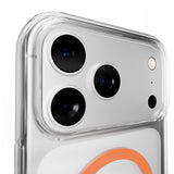 iPhone 17 Pro Max PURO LITE MAG Hybrid Skal - MagSafe Kompatibel - Genomskinlig / Orange