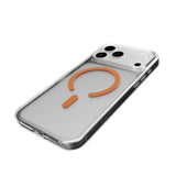 iPhone 17 Pro Max PURO LITE MAG Hybrid Skal - MagSafe Kompatibel - Genomskinlig / Orange
