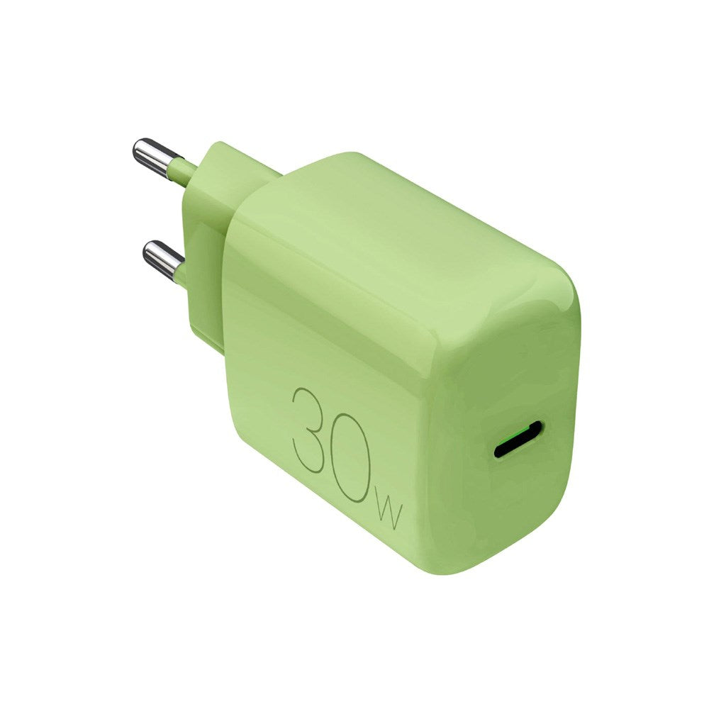 Puro Pro Lite Väggladdare 30W med 1 x USB-C & Power Delivery - Grön