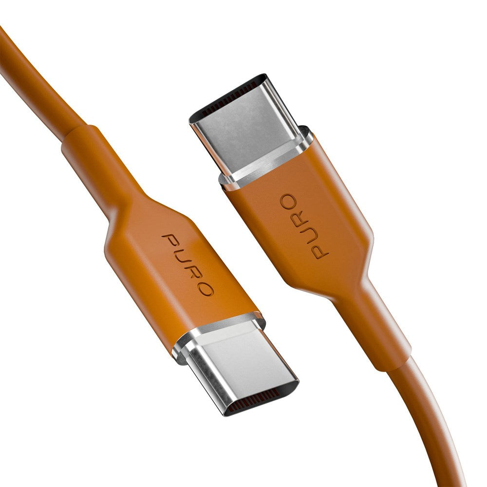 Puro ICON USB-C till USB-C-Kabel med 25W - 1,5m - Orange