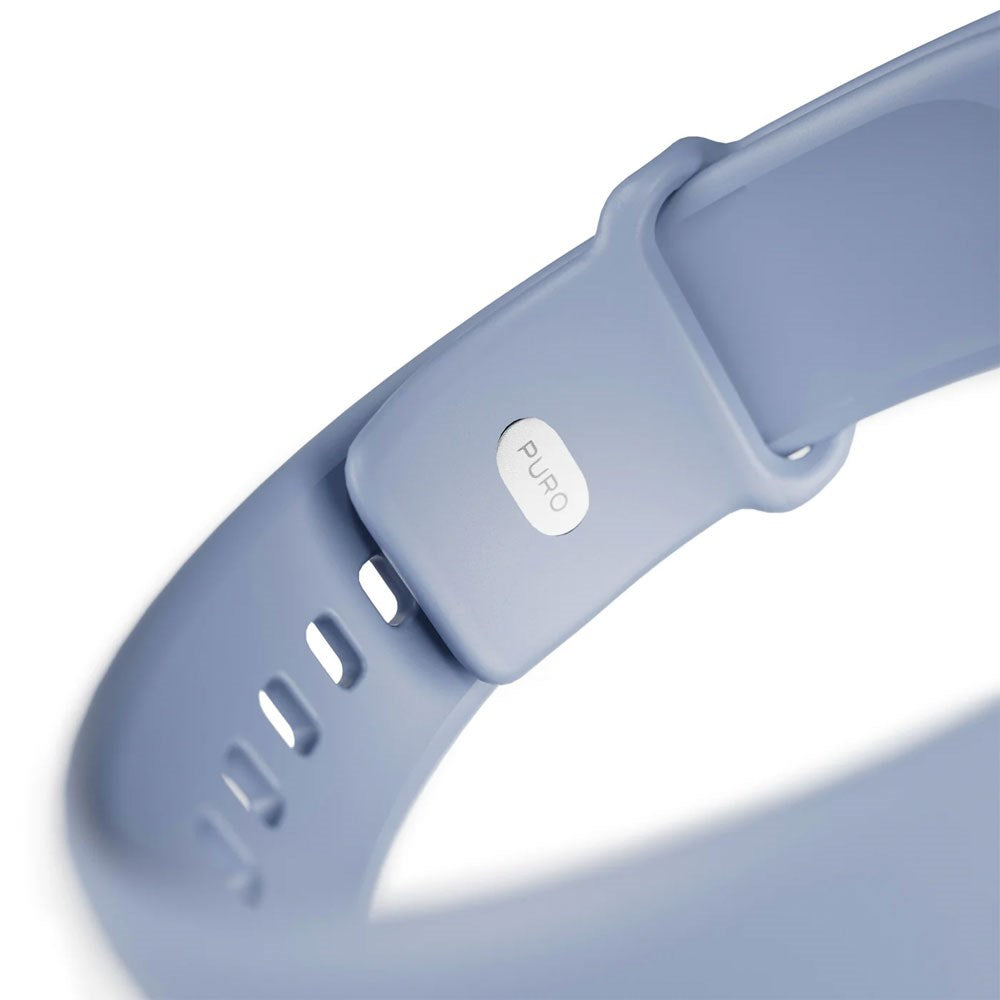 Apple Watch (42/44/SE/45/46/49mm) Puro ICON Silikon Klockarmband - Ice Blue
