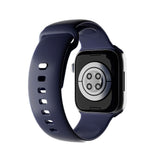 Apple Watch (42/44/SE/45/46/49mm) Puro ICON Silikon Klockarmband - Crown Blue