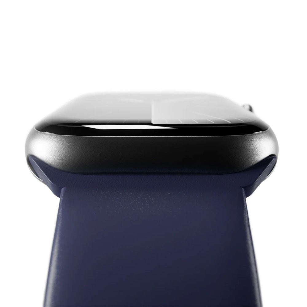 Apple Watch (42/44/SE/45/46/49mm) Puro ICON Silikon Klockarmband - Crown Blue