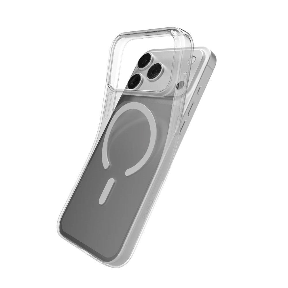 iPhone 17 Pro Max PURO 0.3 MAG Återvunnen Plast Skal - MagSafe Kompatibel - Genomskinlig