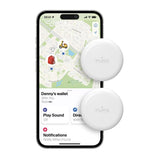 Puro Find Me Mini Dual Smart Tracker - Apple Find My & Android Find Hub - 2 st - Vit