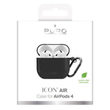 Apple AirPods (4. Gen.) PURO ICON Silikon Skal - Svart