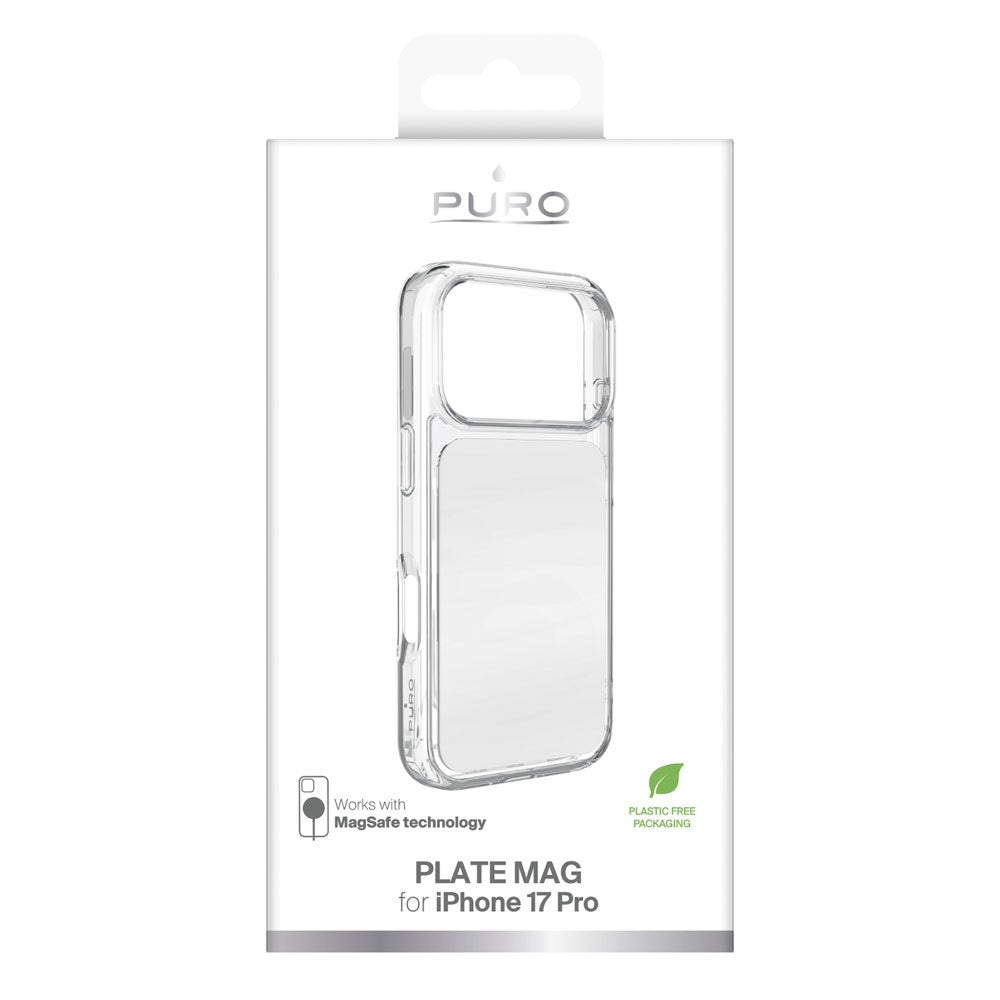 iPhone 17 Pro PURO Clear Mag Skal - Genomskinlig / Vit