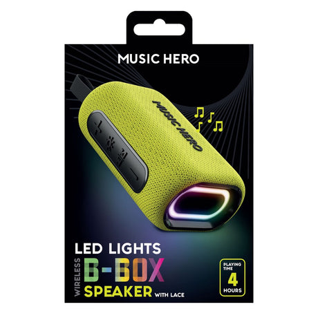 MUSIC HERO Trådlös Bluetooth Högtalare 10W - Gul