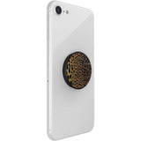 POPSOCKETS PopGrip Original Embossed Metal Leopard Avtagbart Grepp med Stativfunktion