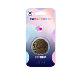 POPSOCKETS PopGrip Original Embossed Metal Leopard Avtagbart Grepp med Stativfunktion