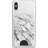 POPSOCKETS PopWallet Dove White Marble MagSafe Korthållare - Stativ & Grepp