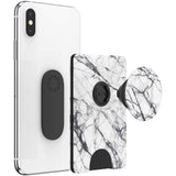 POPSOCKETS PopWallet Dove White Marble MagSafe Korthållare - Stativ & Grepp