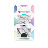 POPSOCKETS PopWallet Dove White Marble MagSafe Korthållare - Stativ & Grepp