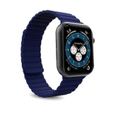 Apple Watch (42-45mm) Puro-ikonlänk Silikonrem i storlek. M/l - blå