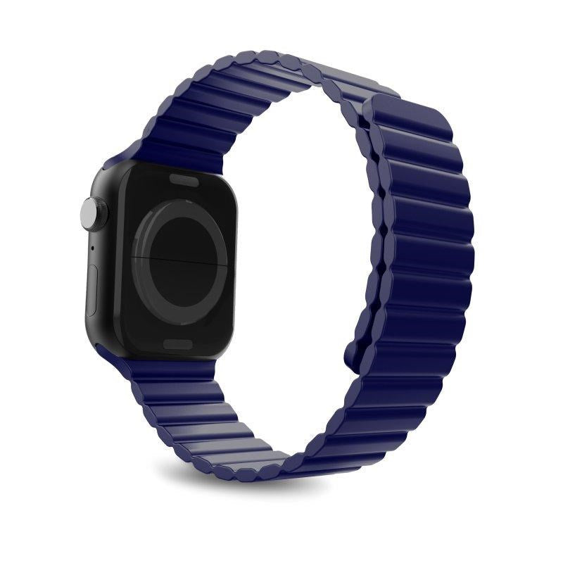 Apple Watch (42-45mm) Puro-ikonlänk Silikonrem i storlek. M/l - blå