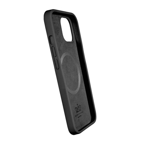 iPhone 12 / 12 Pro Puro Icon Mag Silikon Skal - MagSafe Kompatibel - Svart