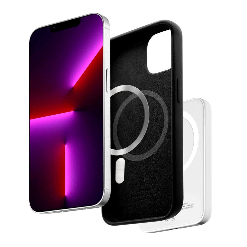 iPhone 13 Mini PURO ICON MAG Silikon Skal - MagSafe Kompatibel - Svart