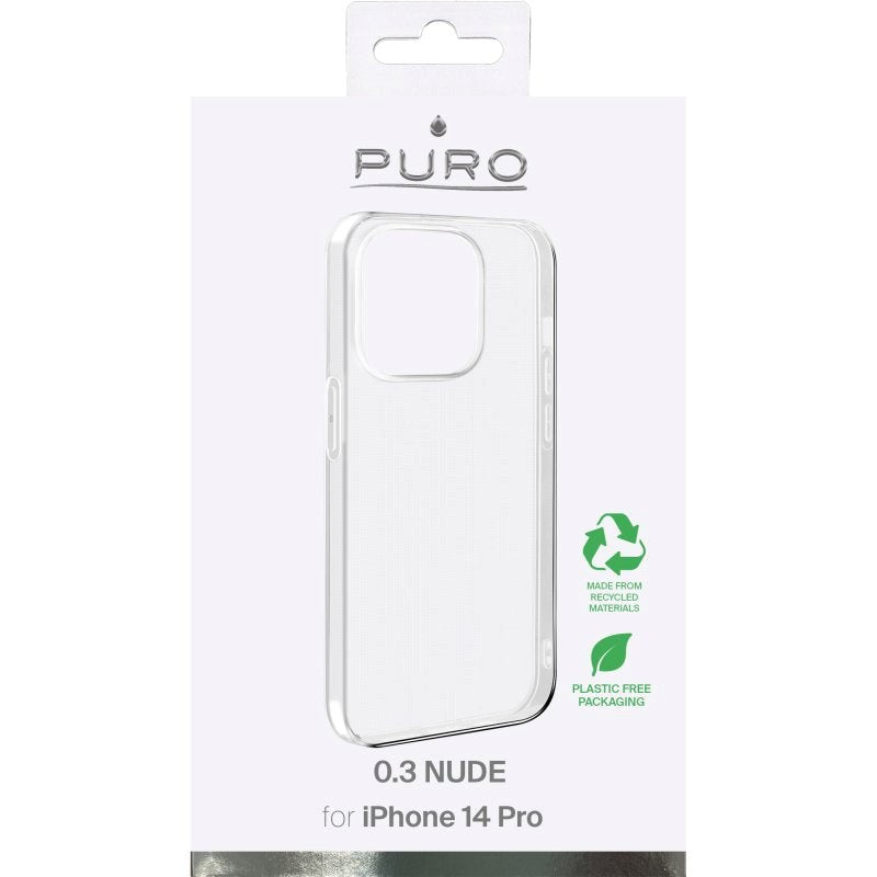 iPhone 14 Pro Puro "NUDE" Ultra Slim Skal 0.3mm - Transparent