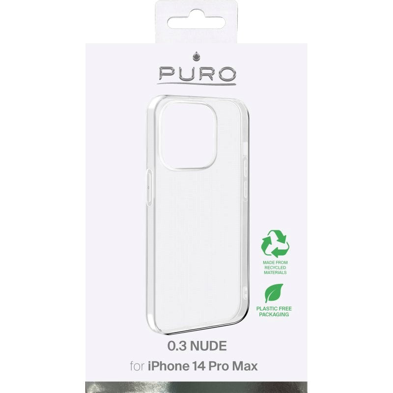 iPhone 14 Pro Max Puro "NUDE" Ultra Slim Skal 0.3mm - Transparent