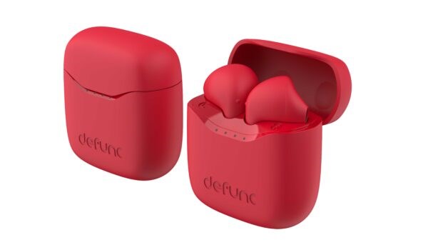 Defunc True Lite Bluetooth Hörlurar med Laddningsfodral - Röd