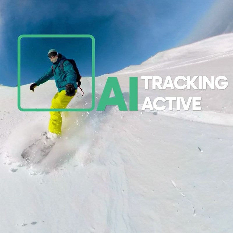 AKASO Bundle med 360-Graders Actionkamera 5.7K & Tillbehör - Svart